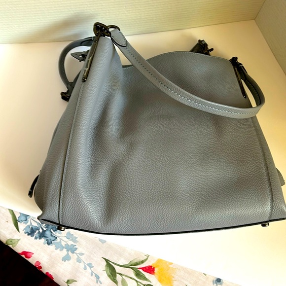 Light blue color Coach hand bag - Picture 3 of 7
